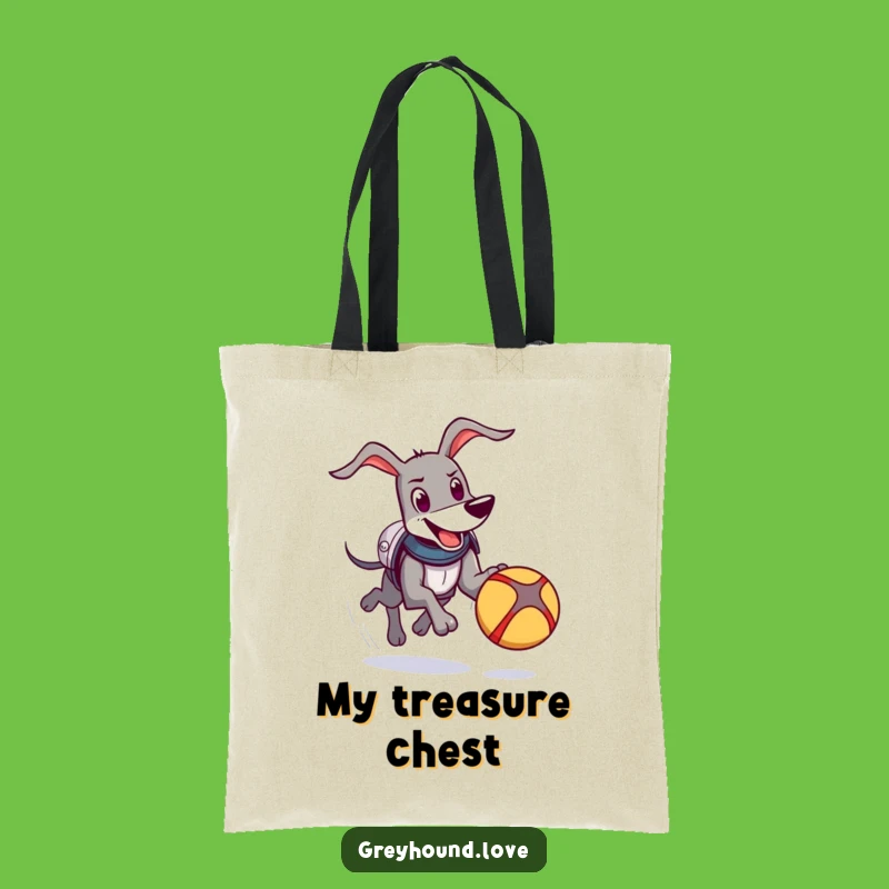 Funny Knight Greyhound Tote Bag: Armor Dog Carry-All, Chasing Ball, Practical Gift